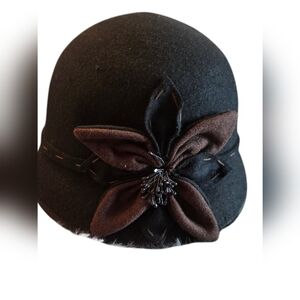 Scala Pronto Black Wool Hat